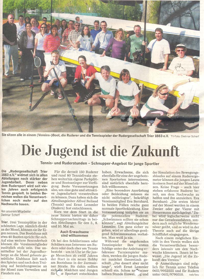 Artikel: Die Jugend ist die Zukunft